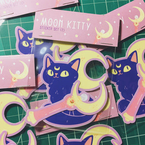 Moon Kitty Vinyl Sticker Pack