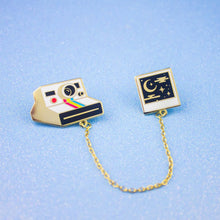 Sweet Dreams Polaroid Enamel Pin Collar Set with Chain